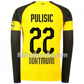 Camisetas Borussia Dortmund Pulisic 22 Primera Equipacion 2018/2019 Manga Larga